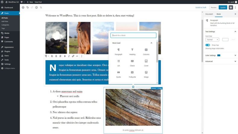 Mettre en forme du contenu correctement dans WordPress